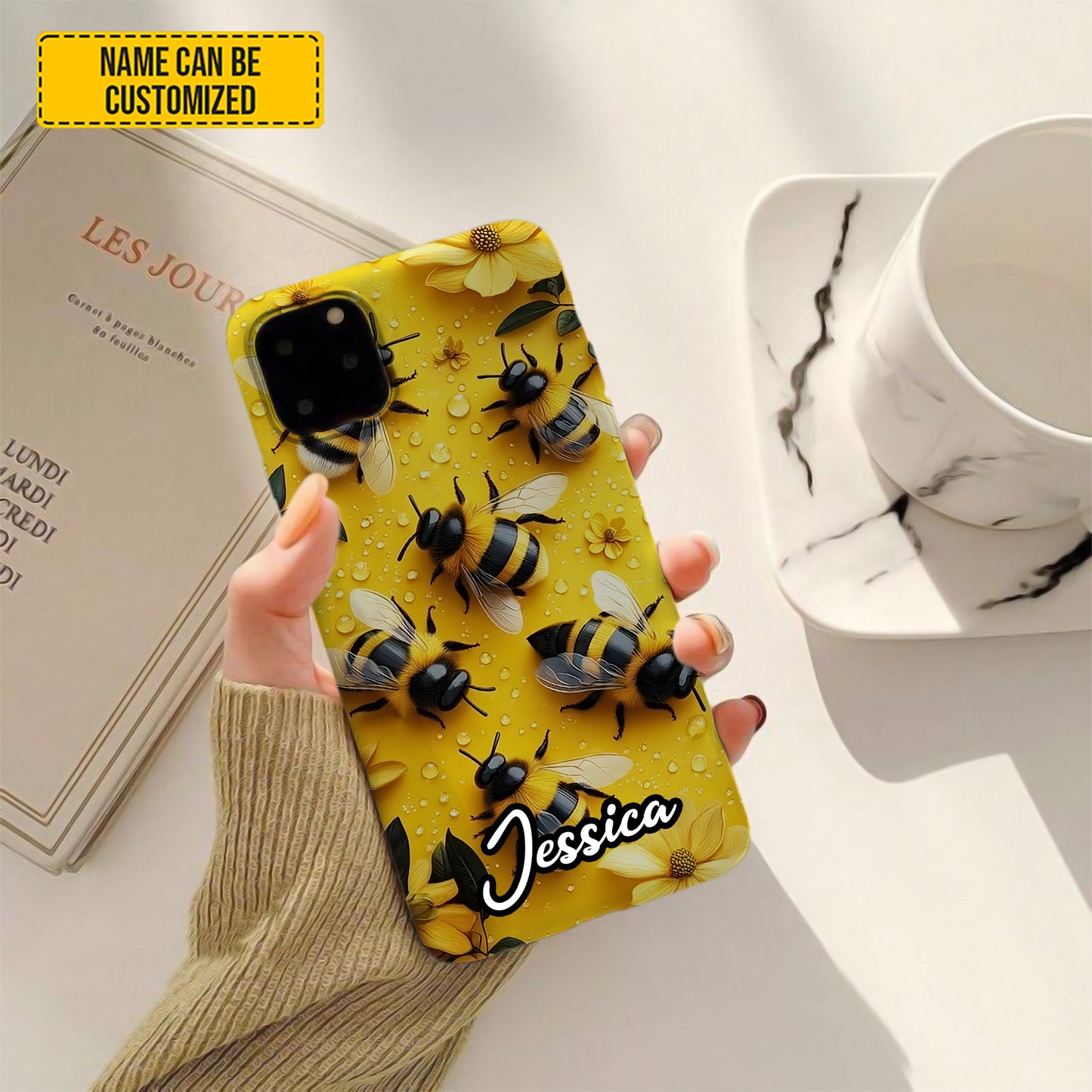 Personalized Bee Phone Case