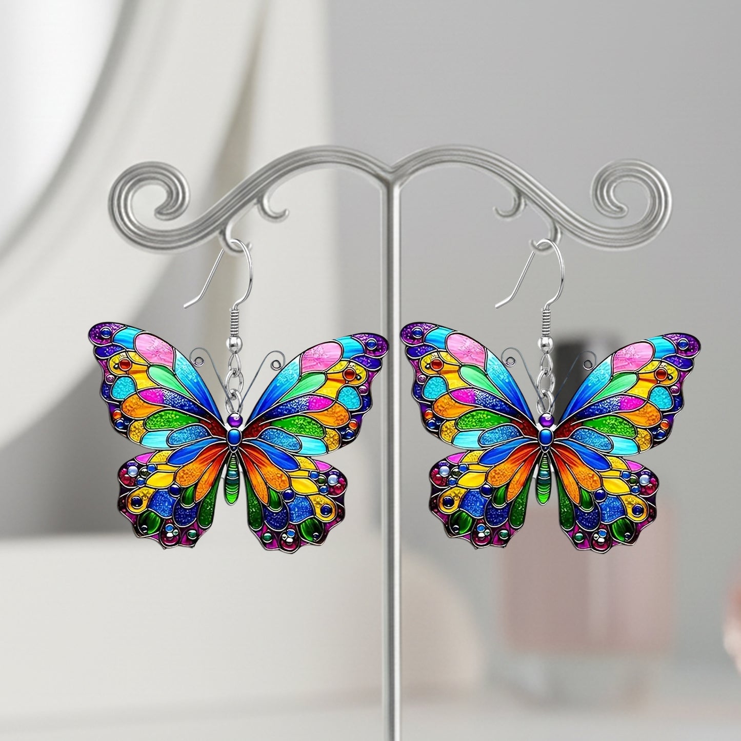 Colorful Butterfly Earrings