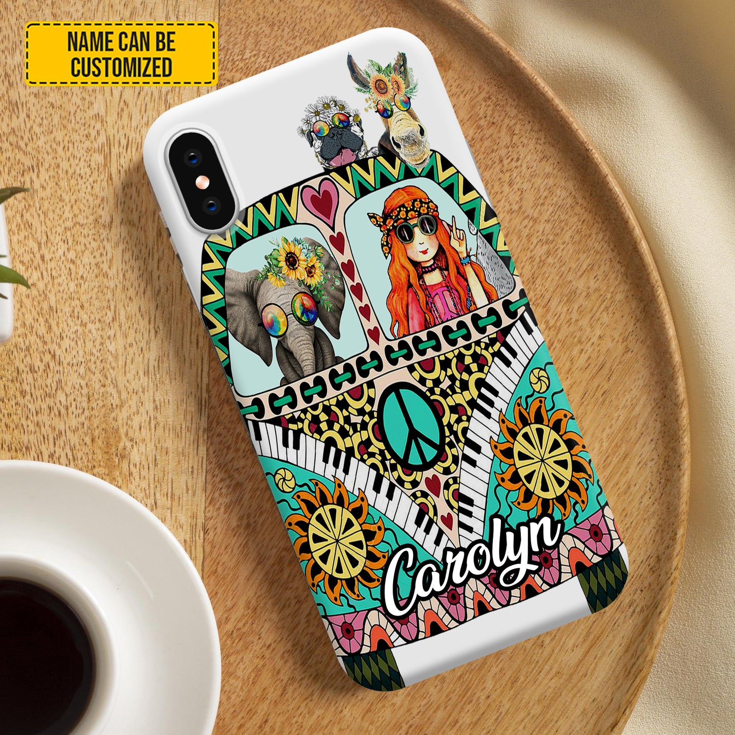 Personalized Hippie Phone Case