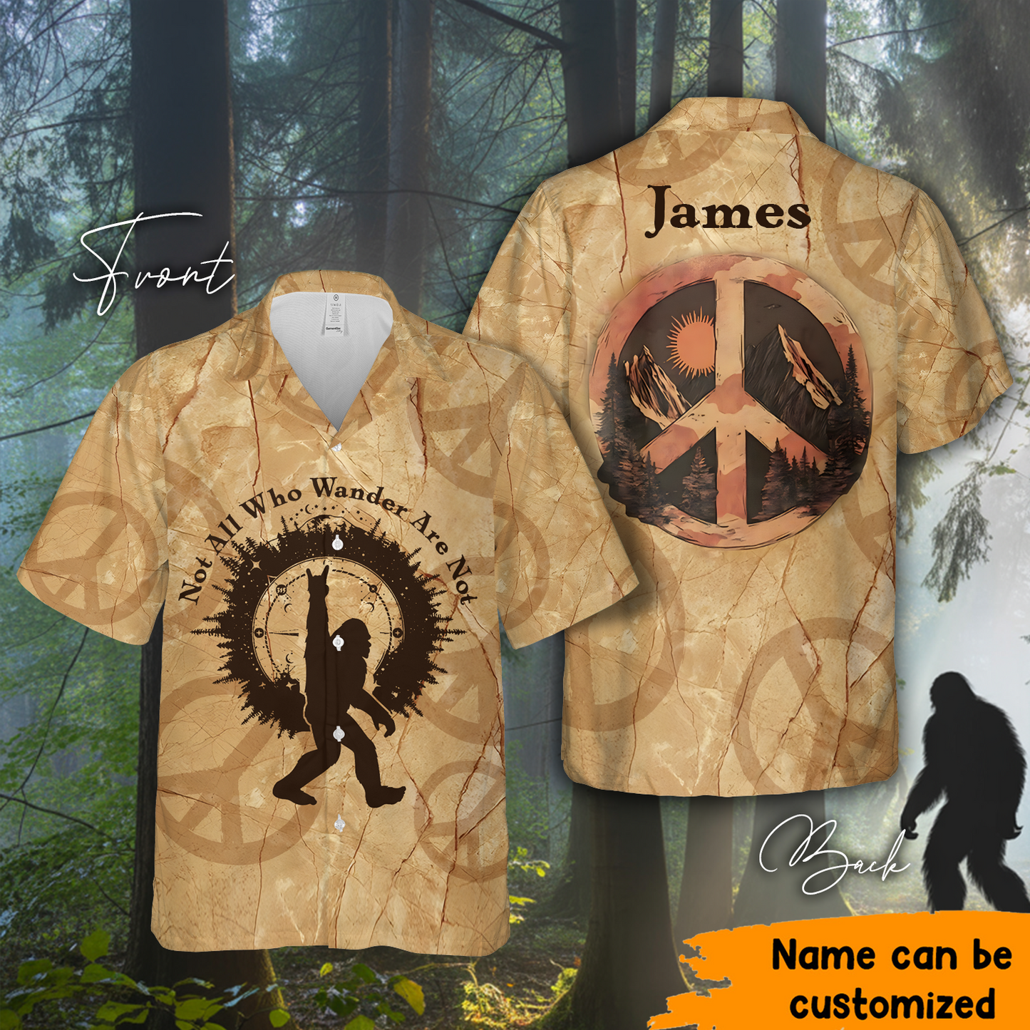 Wilderness Soul - Personalized Bigfoot Hawaiian Shirt