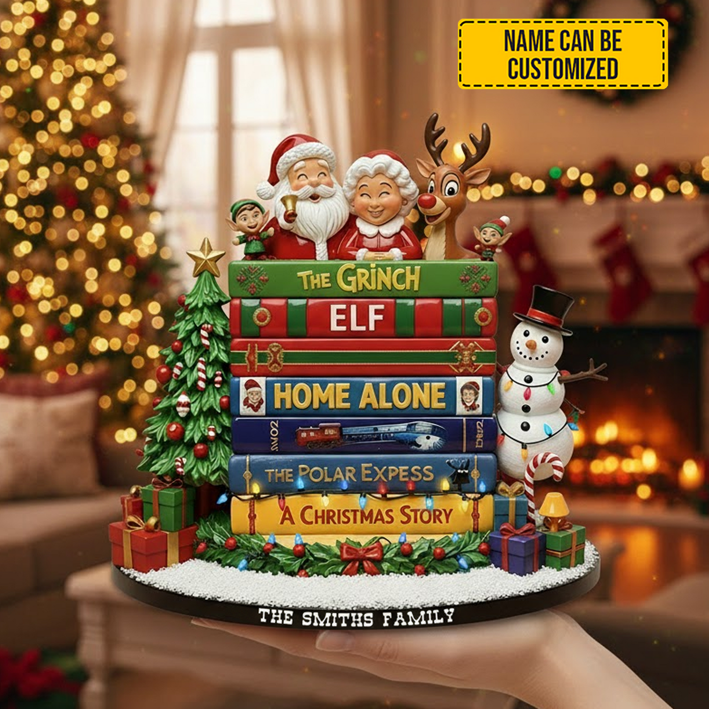 Christmas Classics – Personalized Holiday Acrylic Plaque