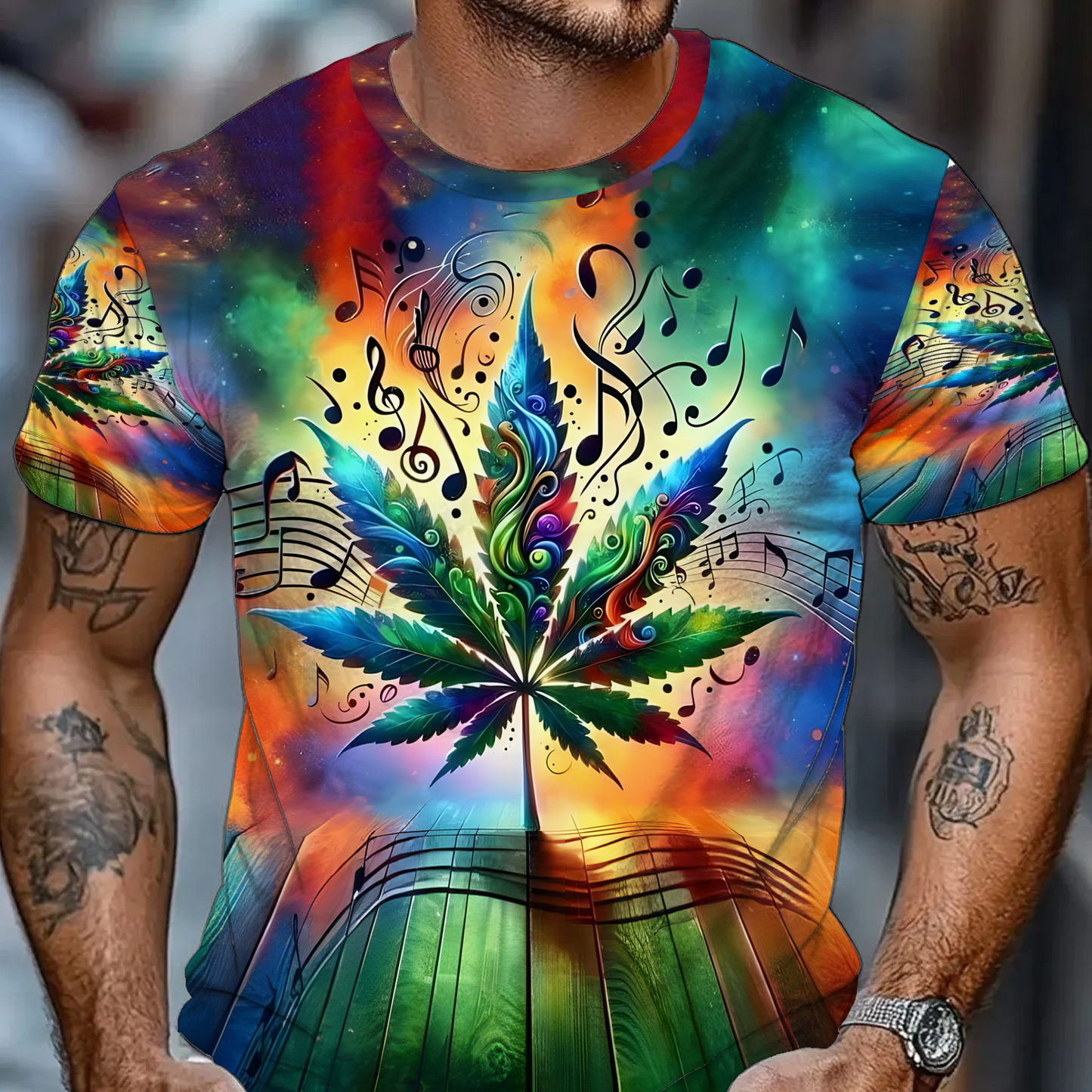 Weed And Music All Over Print