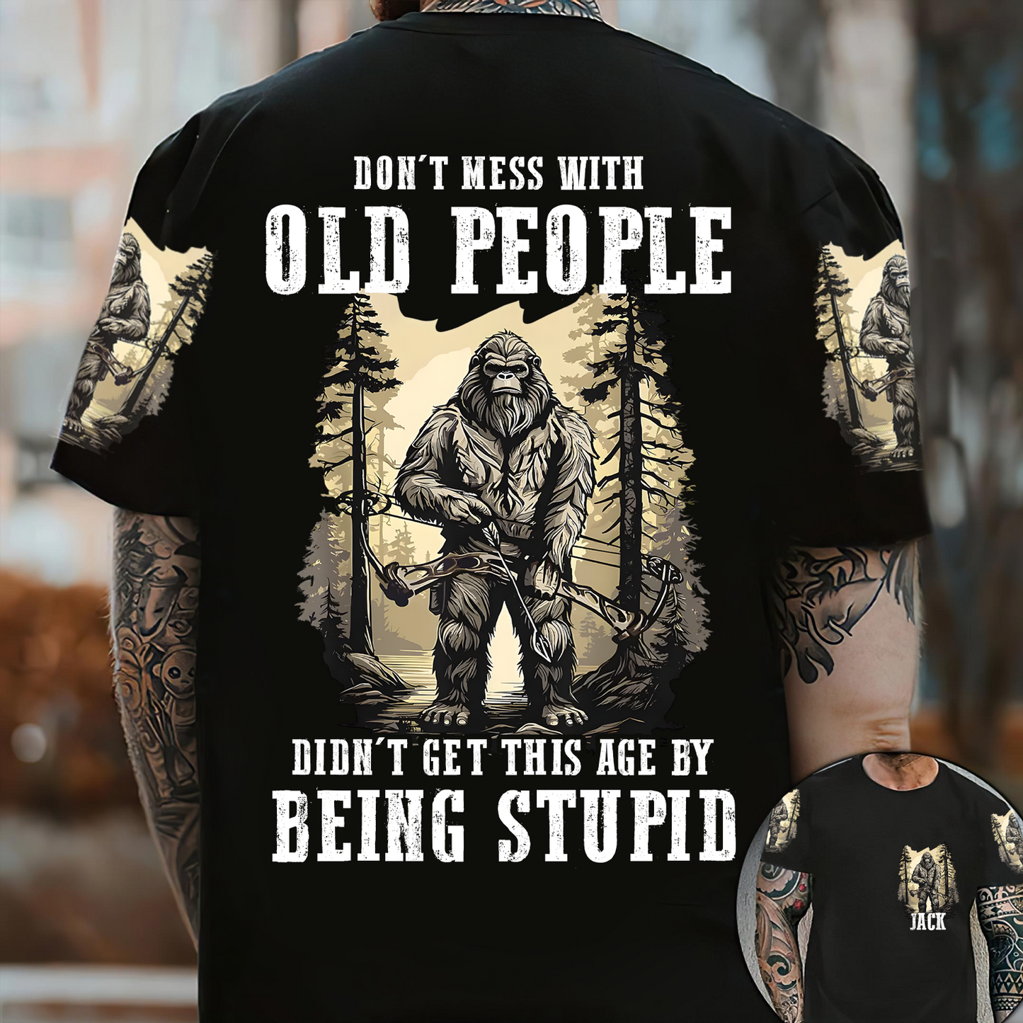 Personalized Bigfoot Hunting All Over Print