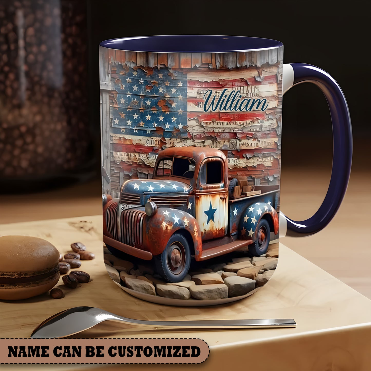 Truck Independence - Personalized Truck Accent Mug