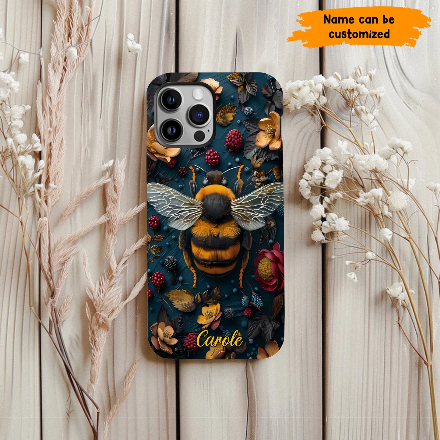Bee & Floral Phone Case Phone Case
