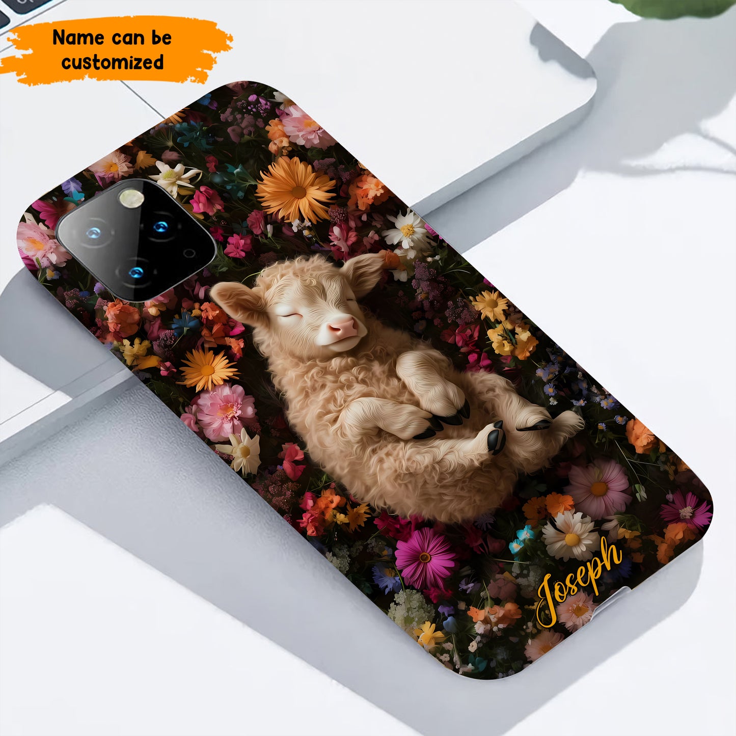 Personalized Sleeping Lamb Phone Case