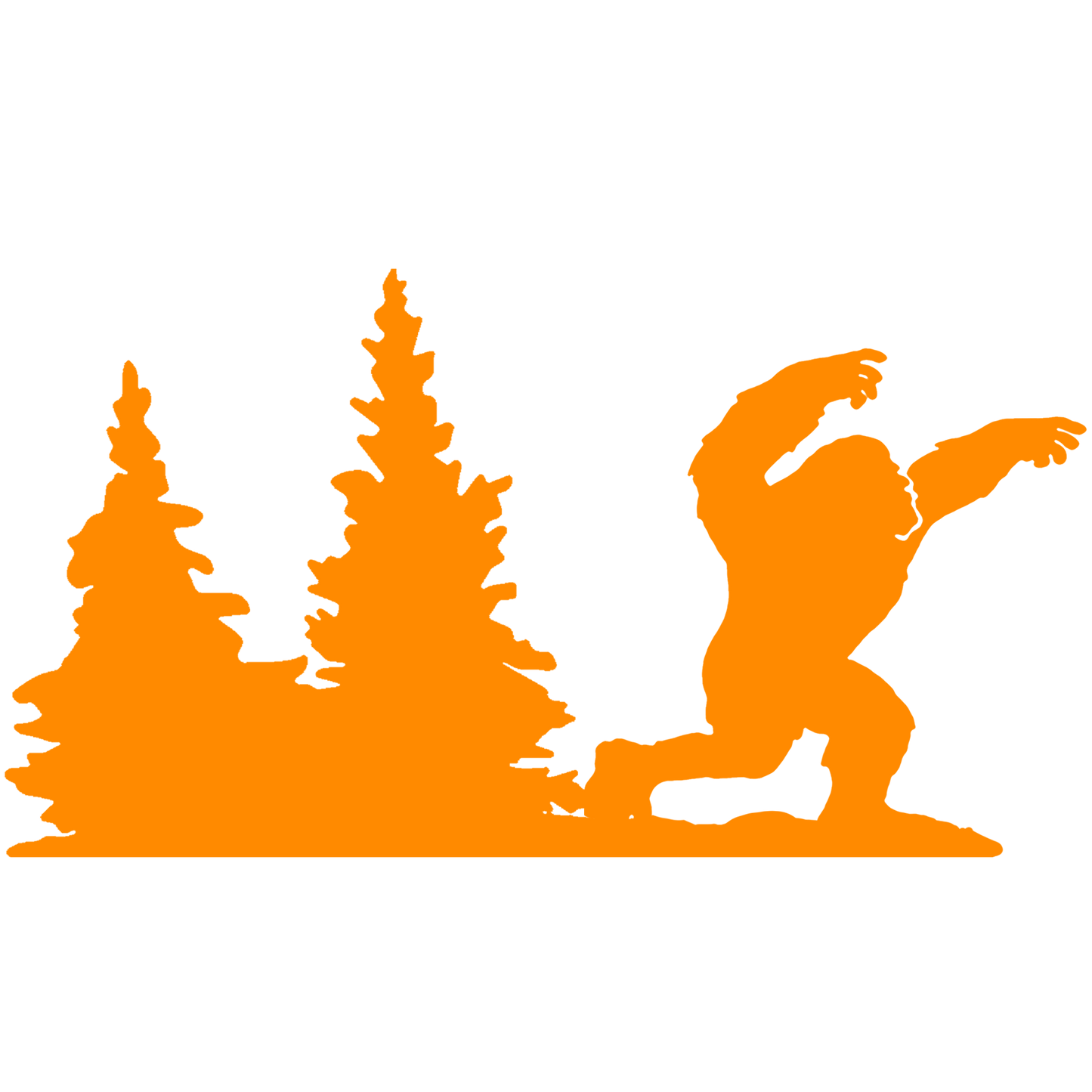 Bigfoot Windshield Sticker