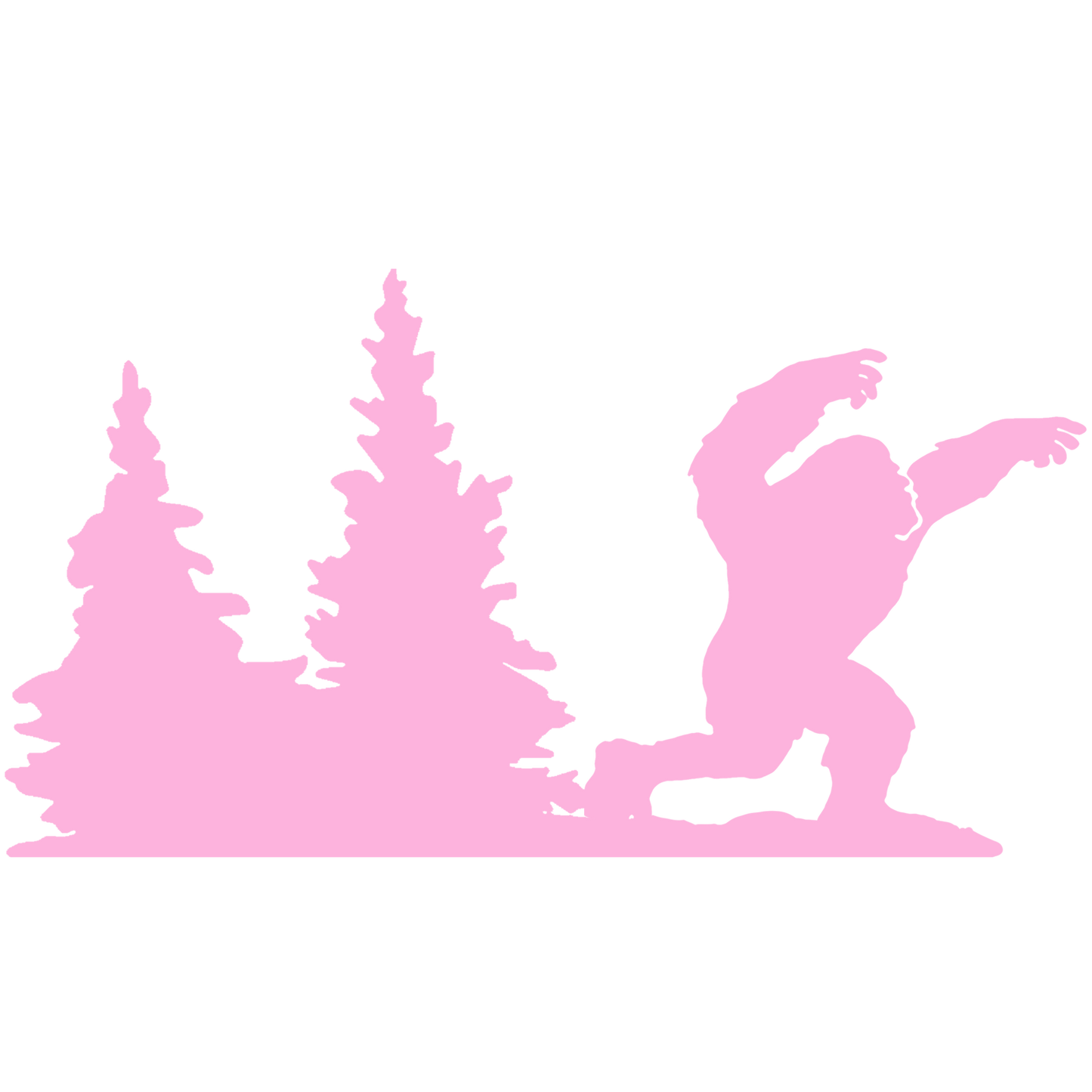Bigfoot Windshield Sticker