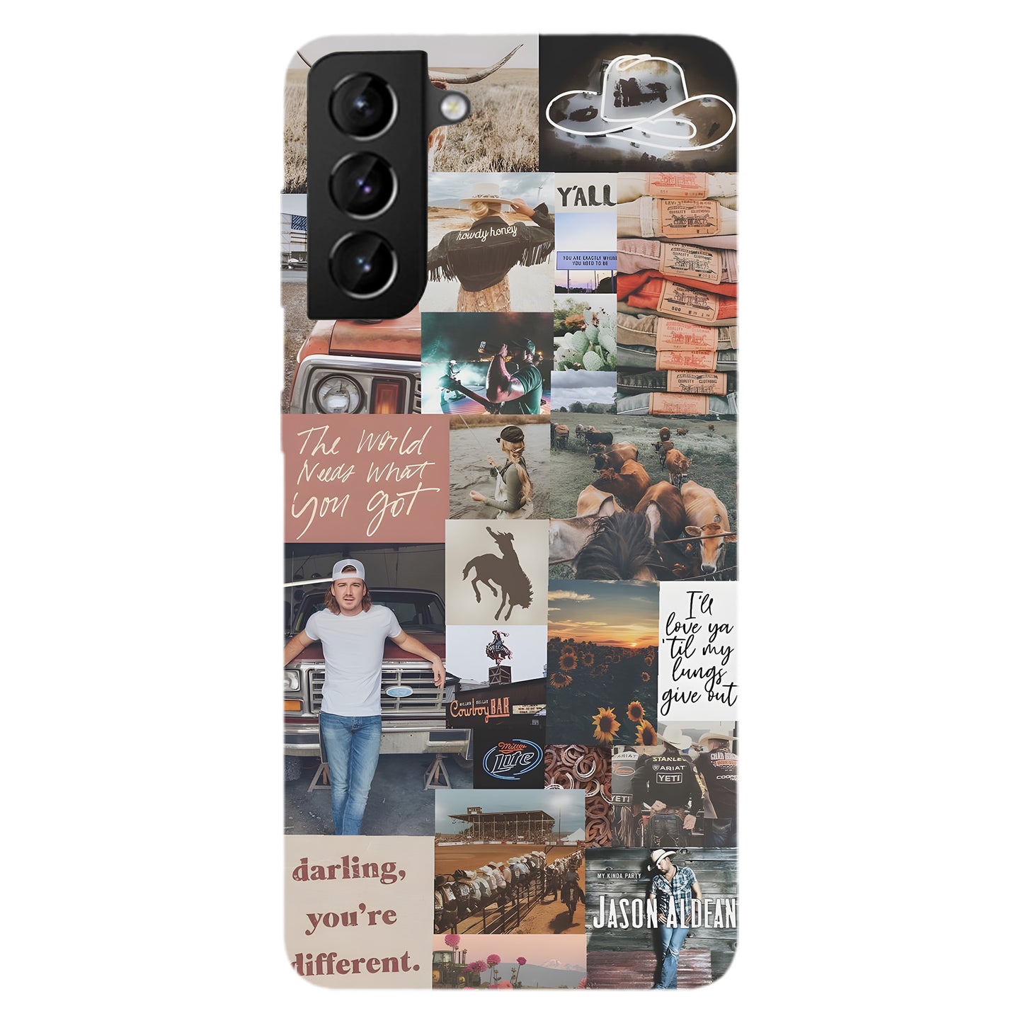 Country Soul Collage – Western Charm Phone Case