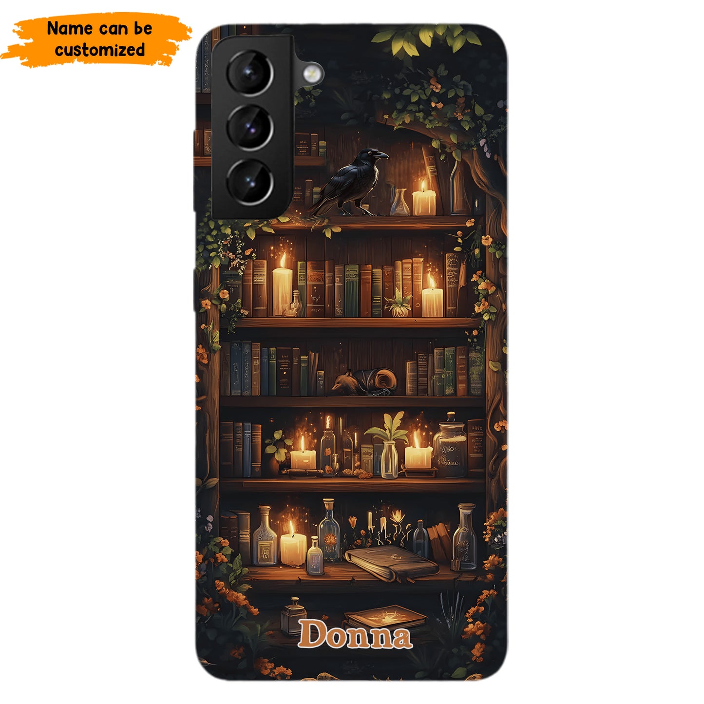 Personalized Bookshelf Phone Case