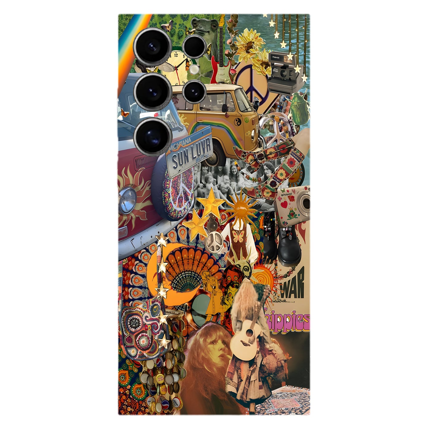 Psychedelic Hippie Collage Phone Case