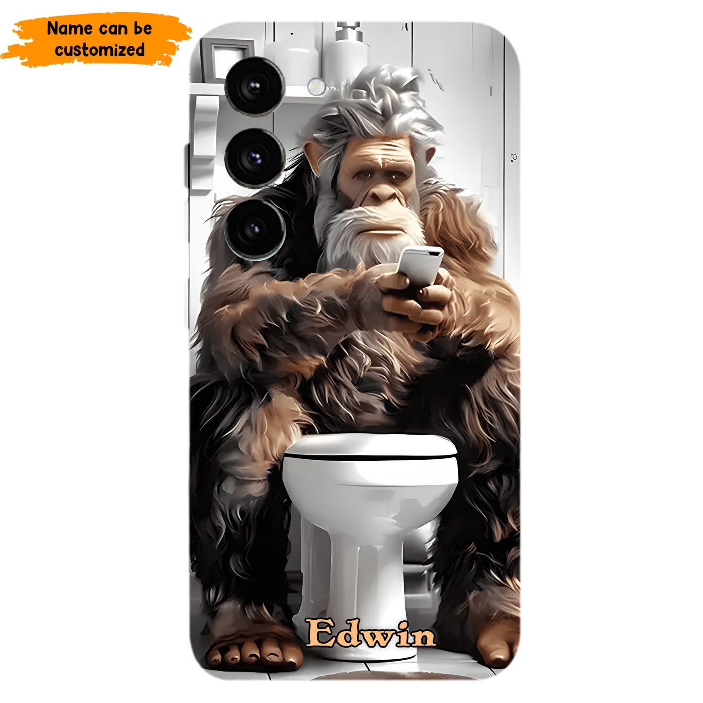Scrollin’ & Poopin’ – Personalized Bigfoot Phone Case