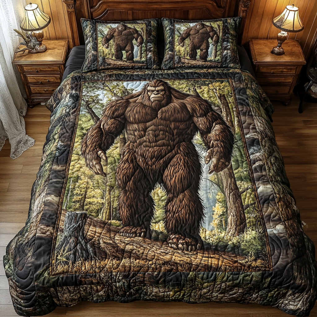 Wildwood Legend – Bigfoot Quilted Bedding Set