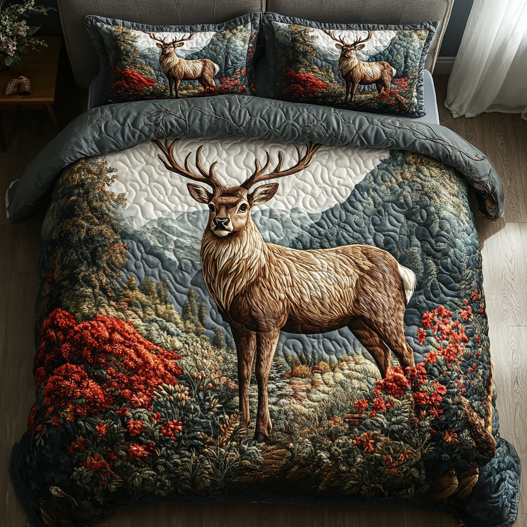 Wildlife Quilt Bedding Set