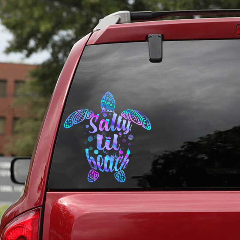 Salty Lil' Beach - Turtle Decal Full