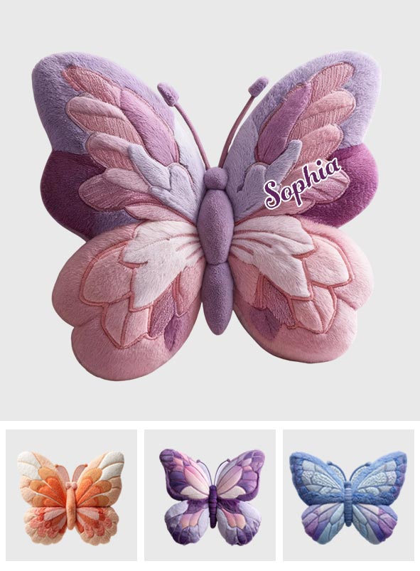 Personalized Beautiful Butterfly Shaped Pillow