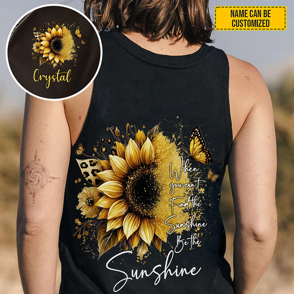 Sunflower Inspirational - Personalized Sunflower All Over Print Shirt