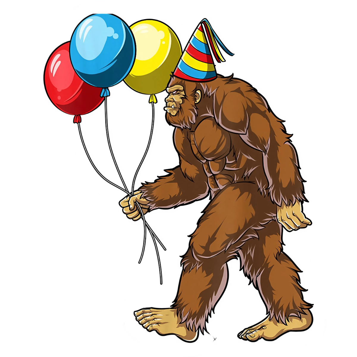 Bigfoot Is My Birthday Stickers