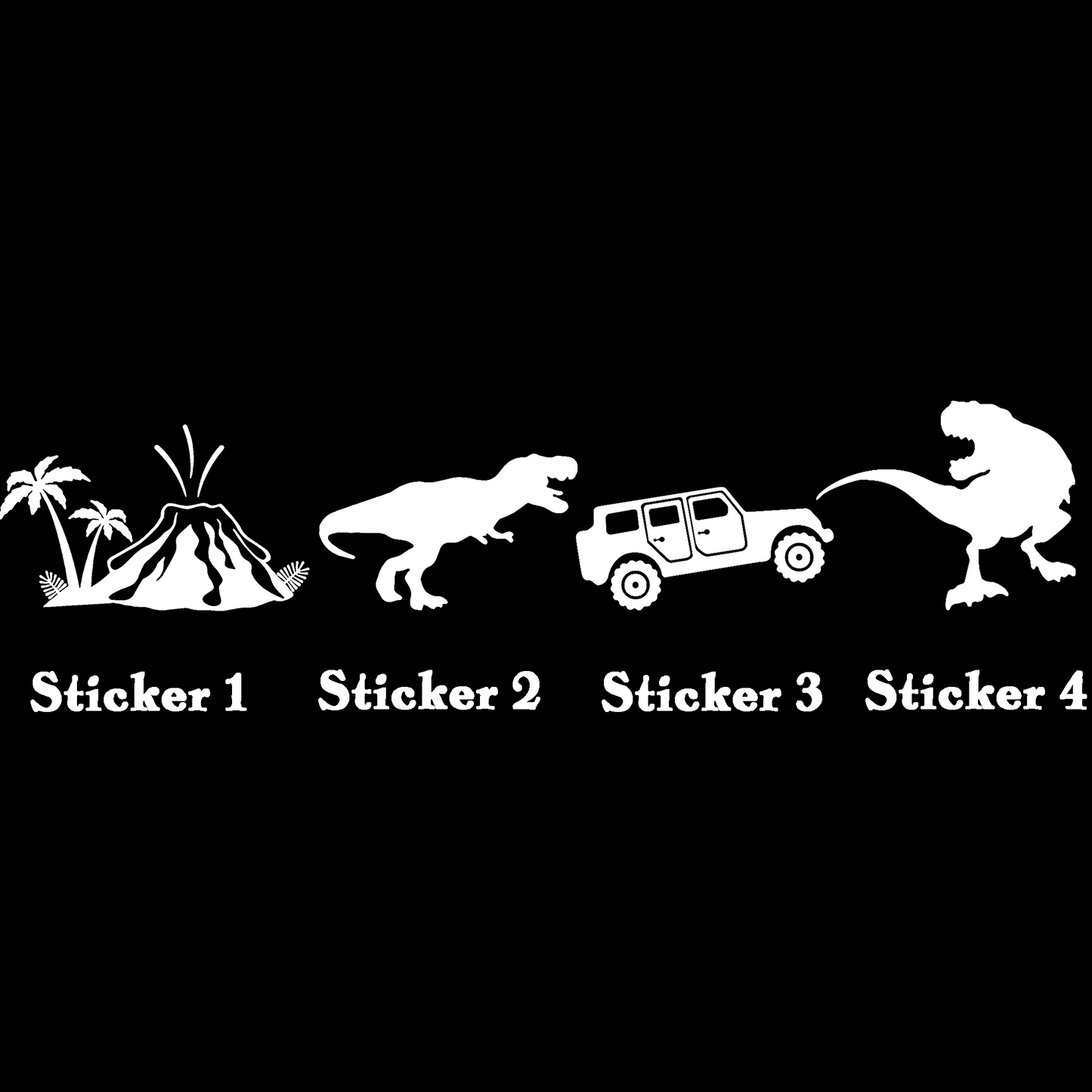 Set 4: Jurassic Adventure Stickers