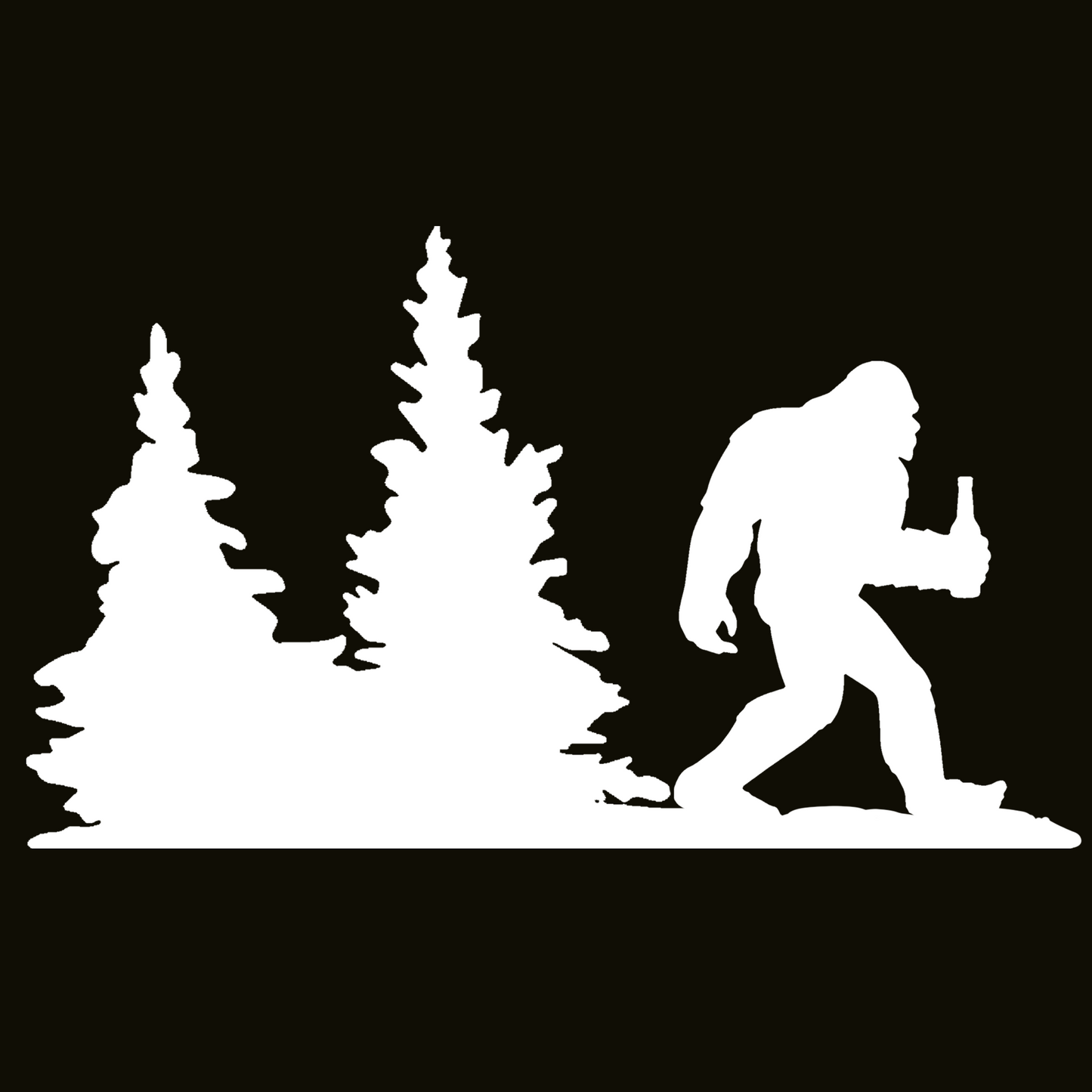 Bigfoot Windshield Sticker