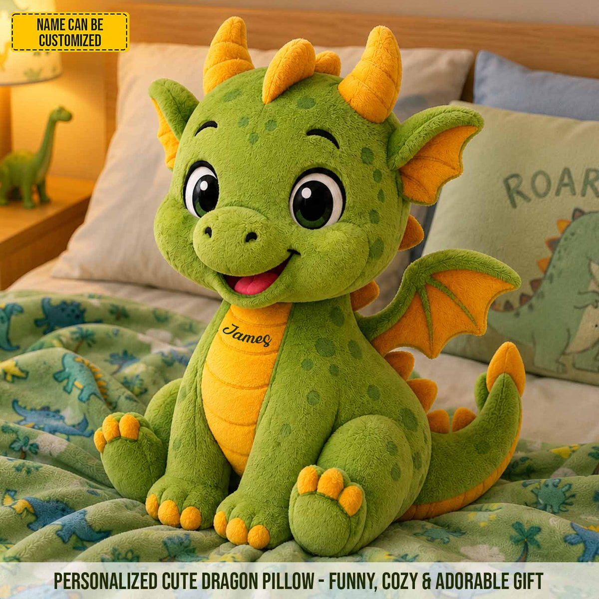 Personalized Cute Dragon Custom Shaped Pillow