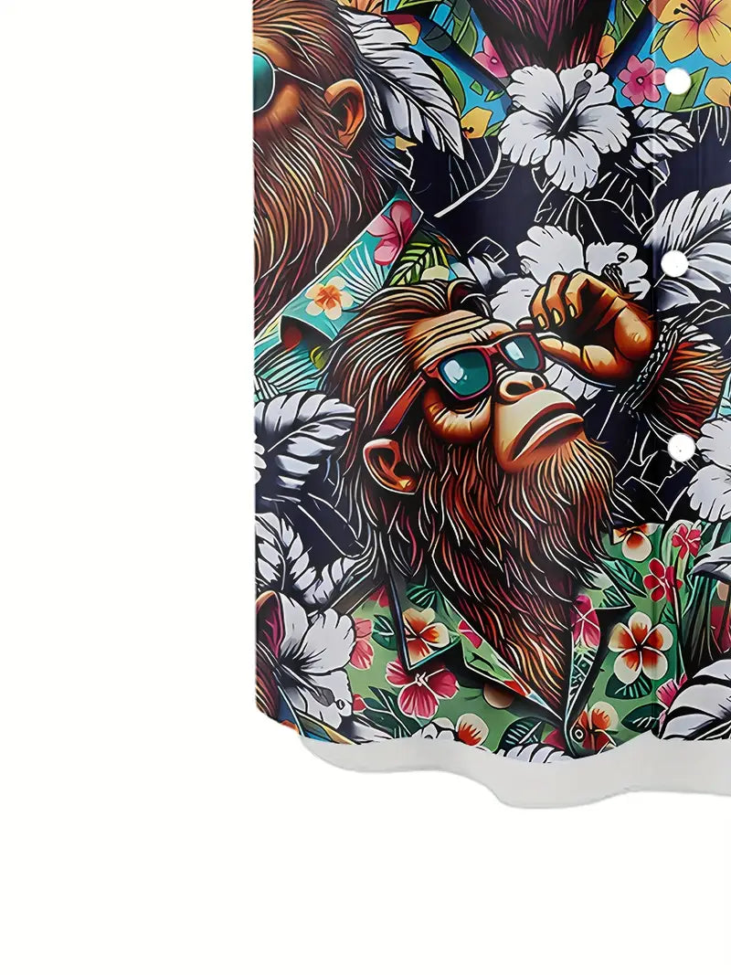 Funny Bigfoot Hawaiian Shirt