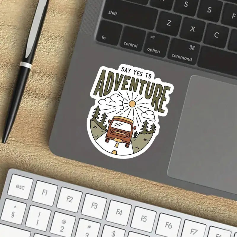 "Say Yes to Adventure" Outdoor Sticker