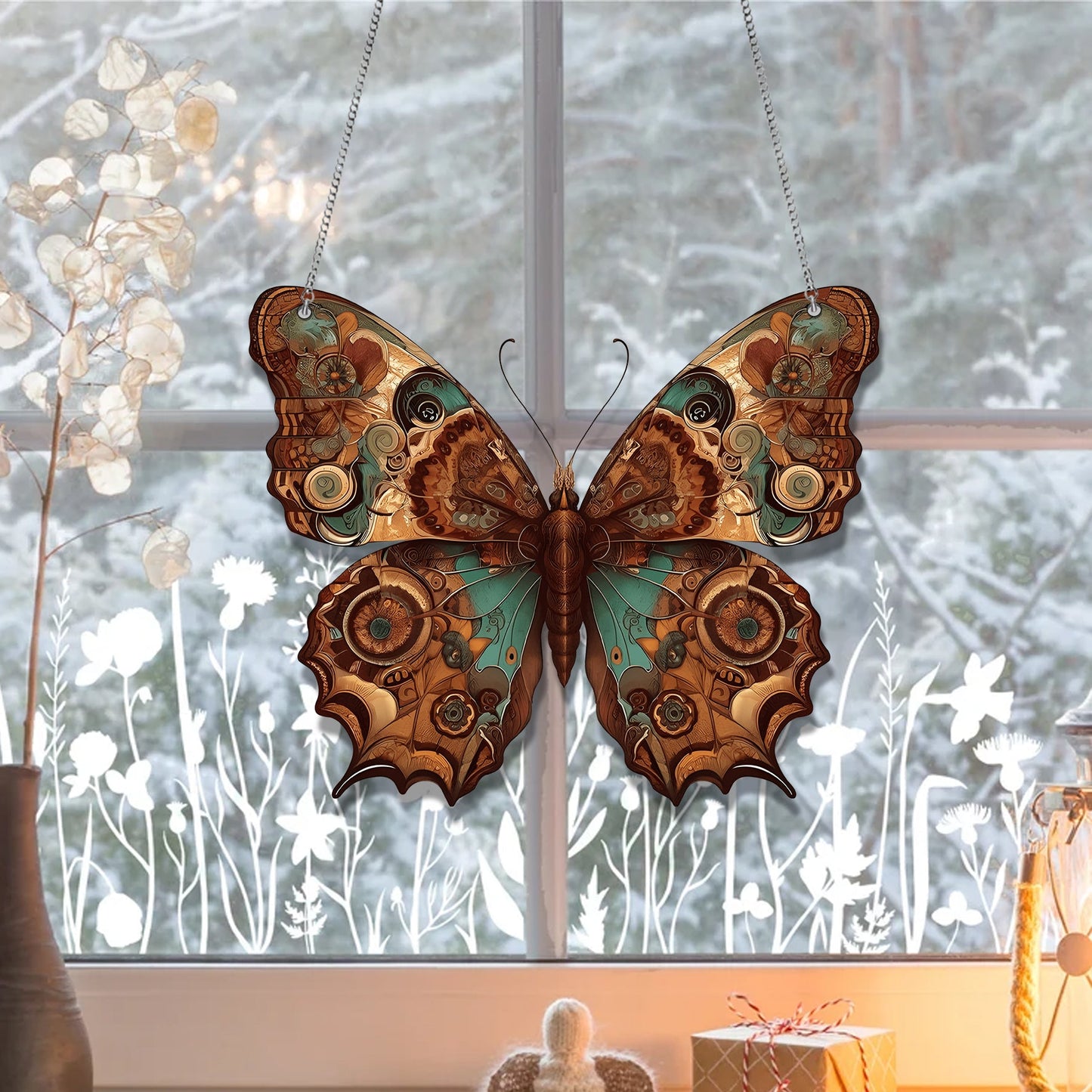 Butterfly Vintage Acrylic Window Hanging, Window Hangings Home Decoration, Gift For Butterfly Lover’s, Gitf For Garden, Home Decor
