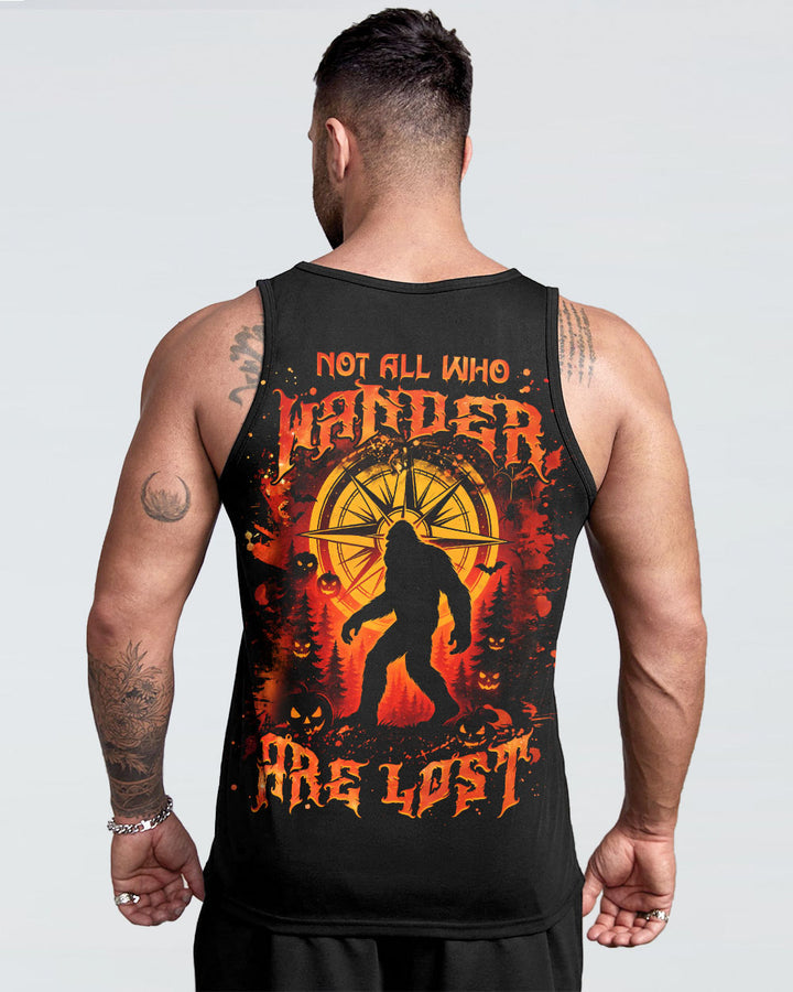 NOT ALL WHO WANDER ARE LOST BIGFOOT HALLOWEEN ALL OVER PRINT