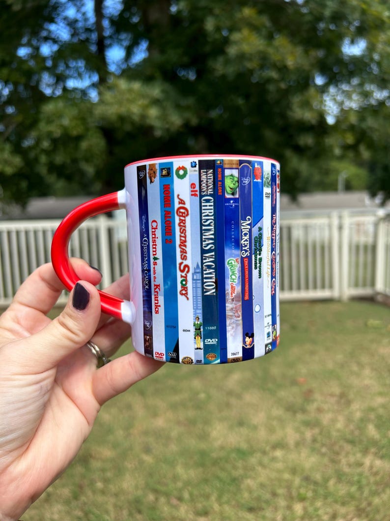 Classic Christmas VHS Movie Accent Mug 2