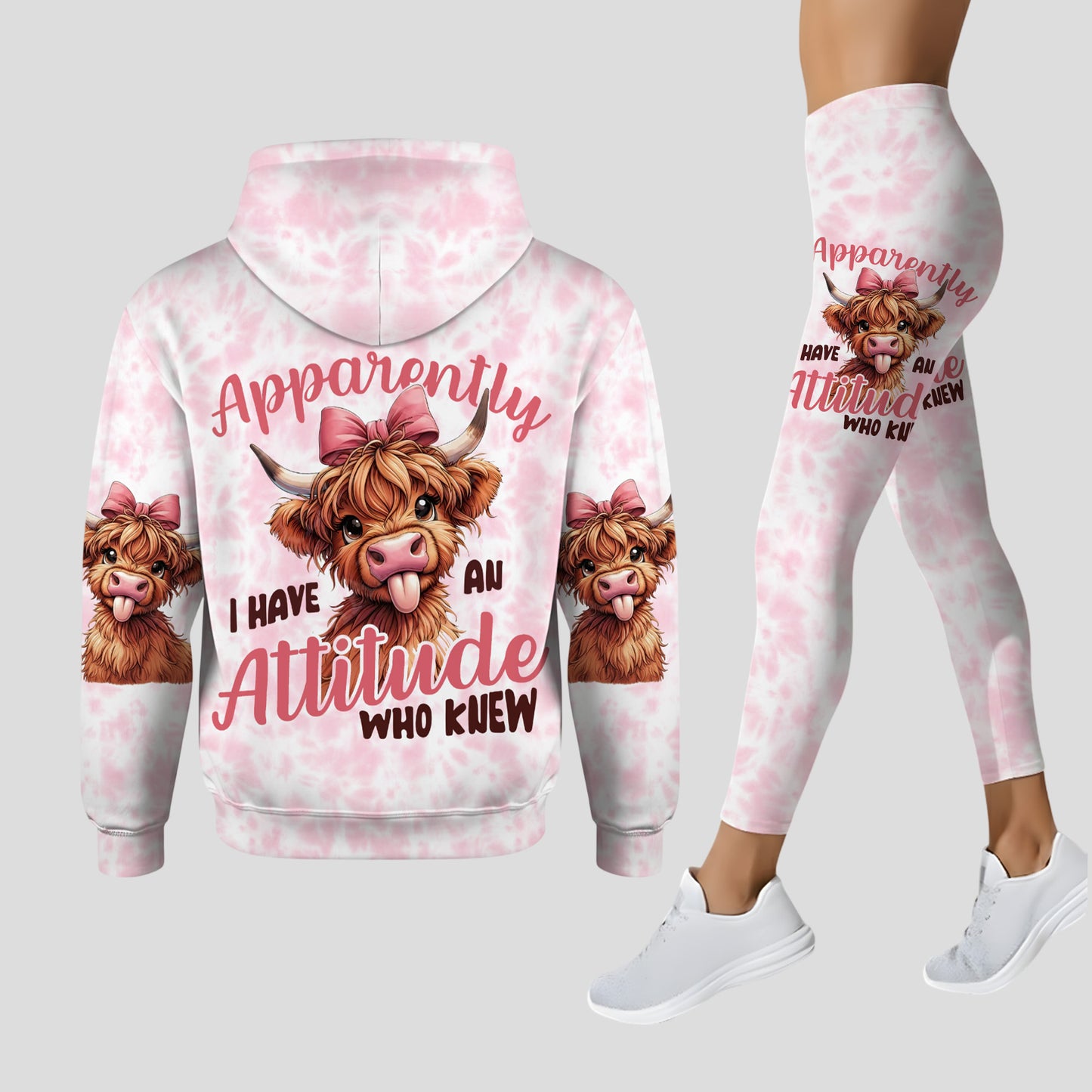 Apparently Cow - Personalized Hoodie and Leggings