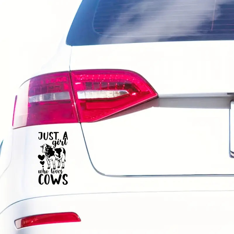 Just A Girl Who Loves Cows Sticker