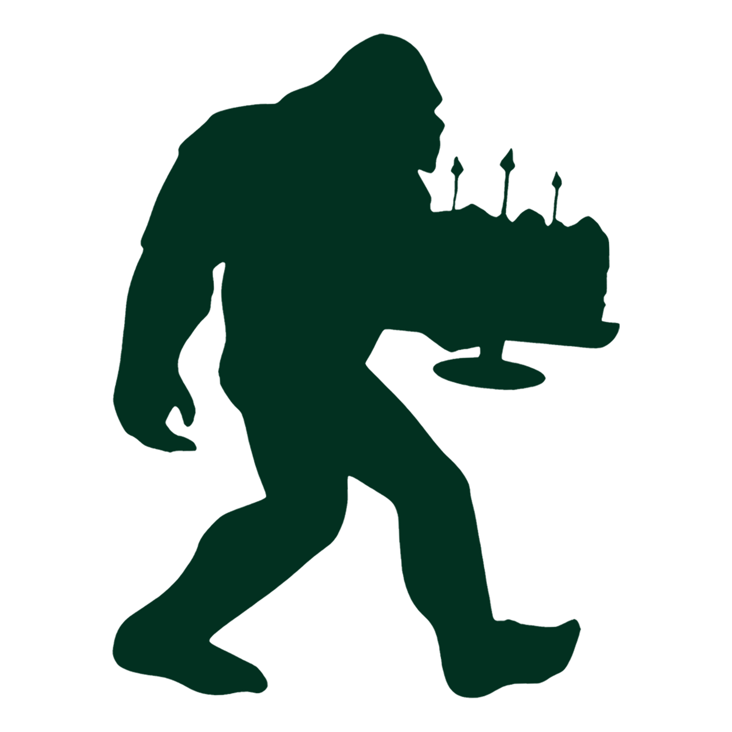 Bigfoot Birthday Stickers