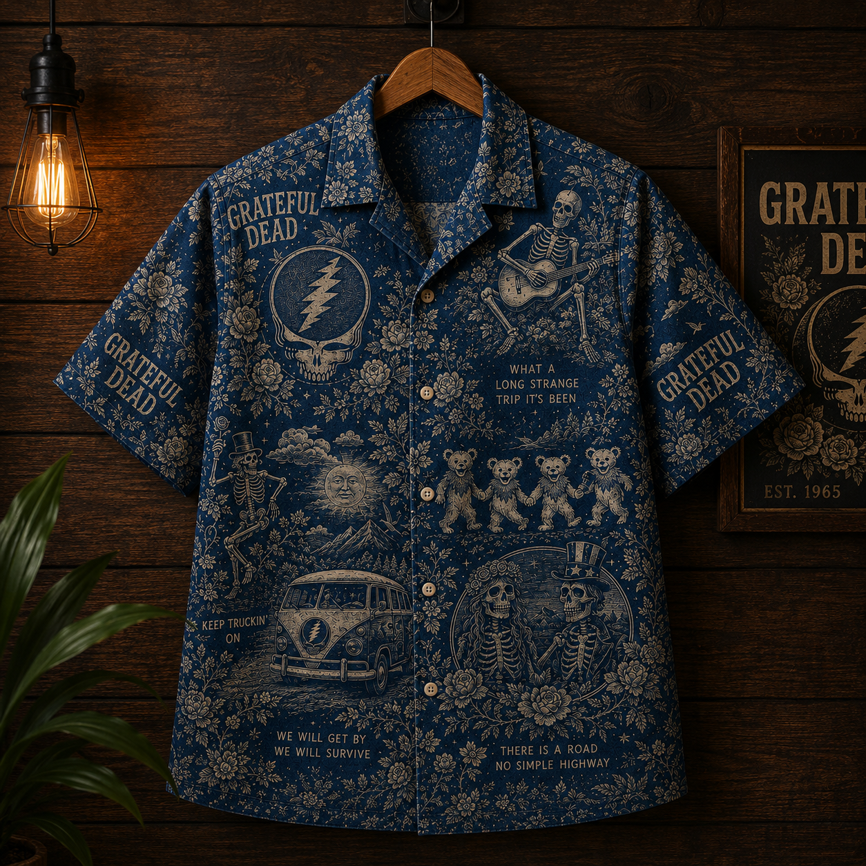 Grateful Dead Hawaiian Shirt - Vintage Music Fan Gift
