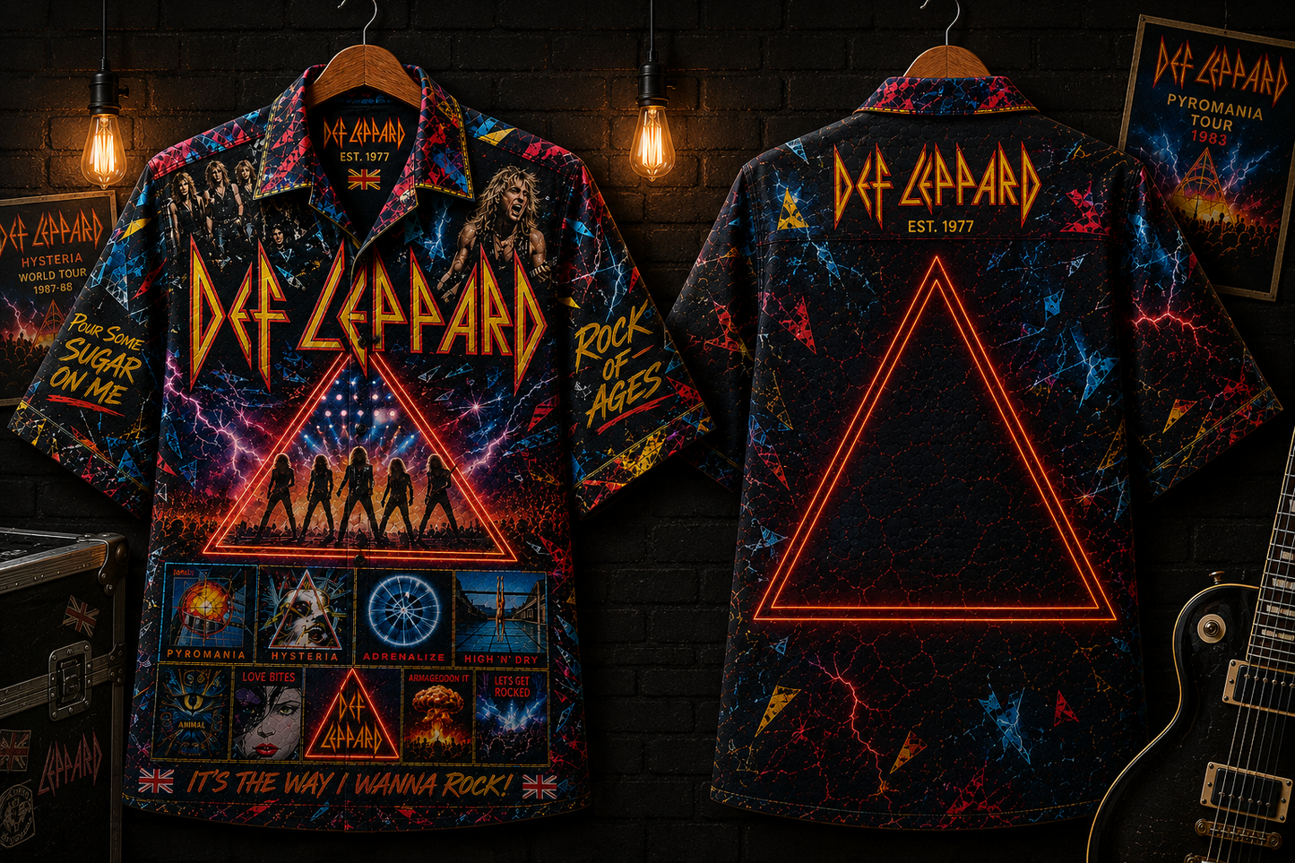 Def Leppard Hawaiian Shirt - Vintage Music Rock Fan Gift