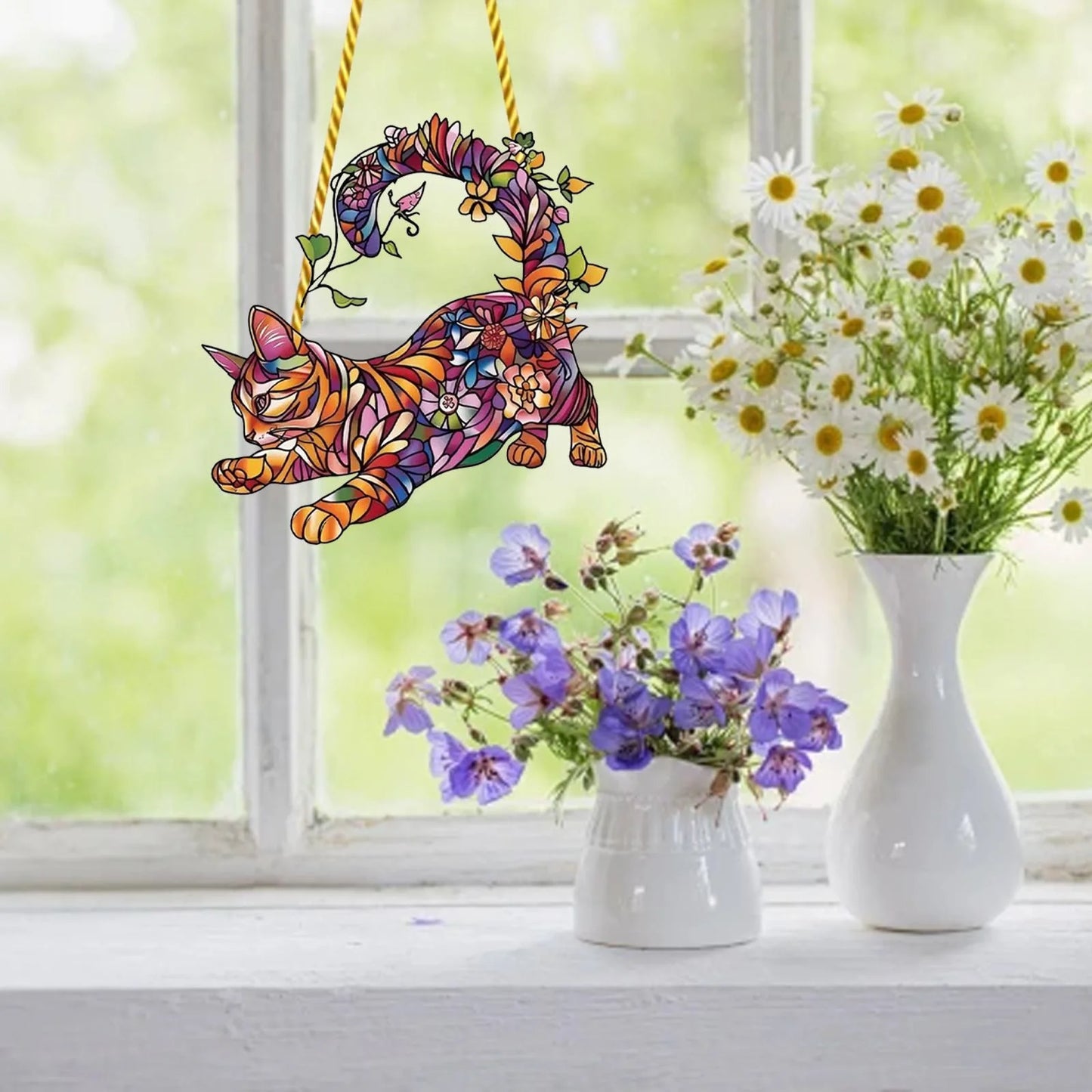 Beautiful Cat ACRYLIC Window Decor