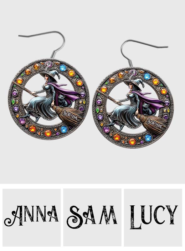 Beautiful Witch - Personalized Witch Earrings
