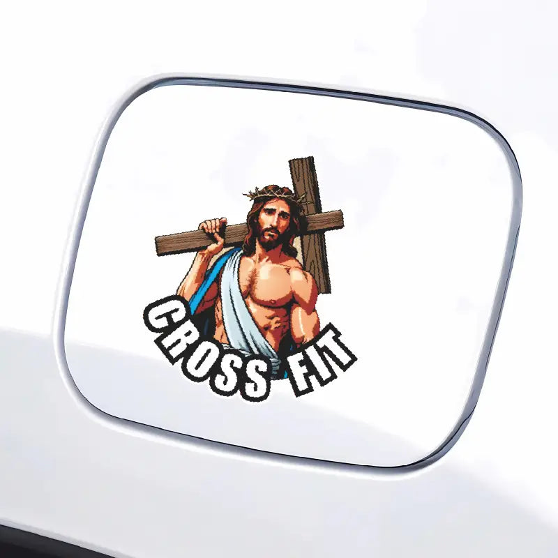 Jesus Carrying Cross - Jesus Sticker