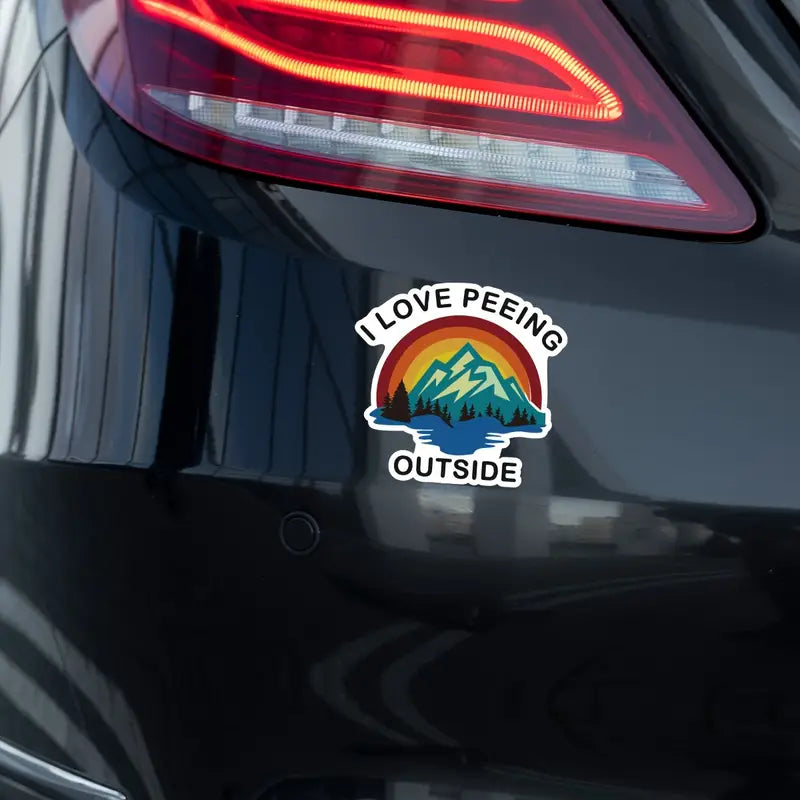 'I Love Peeing Outside' Sticker