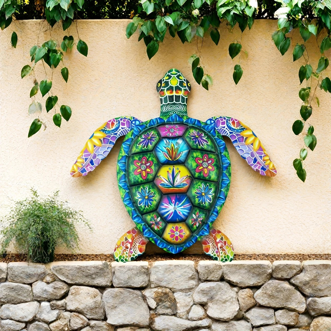 Colorful Turtle Metal Sign - Perfect Gift For Home
