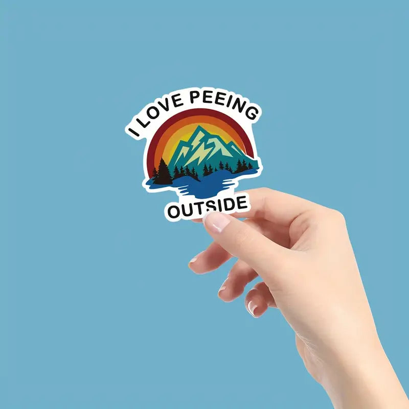 'I Love Peeing Outside' Sticker