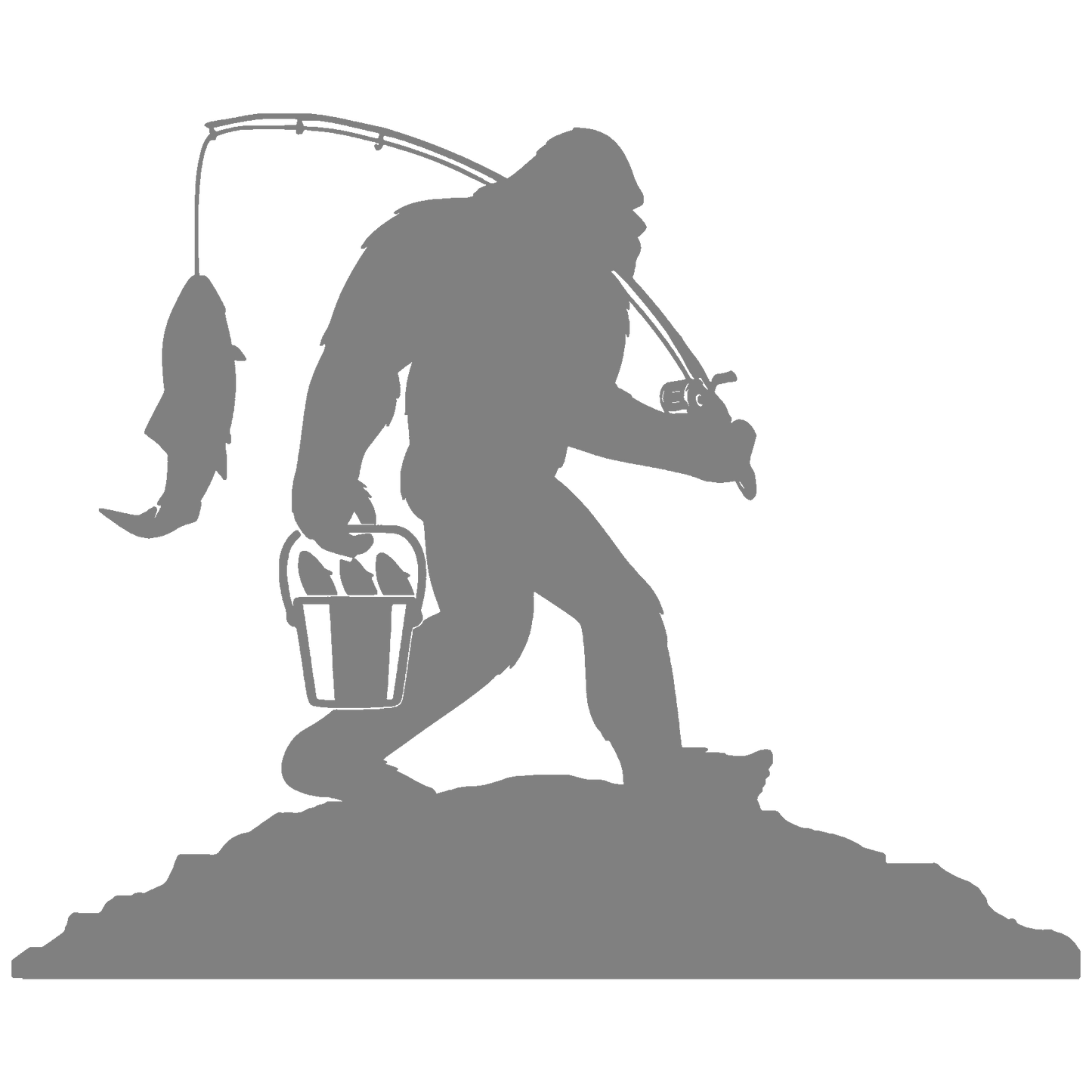 Sasquatch Reel Time Sticker