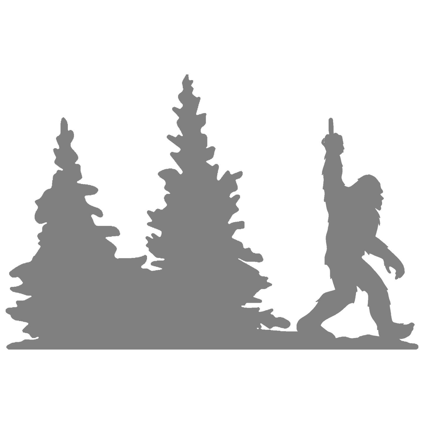 Bigfoot Windshield Sticker