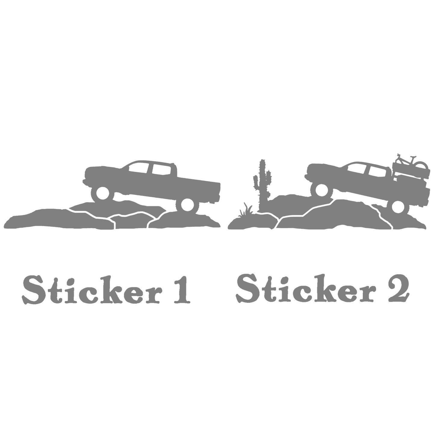 Set of 2 - Truck Duo Sticker