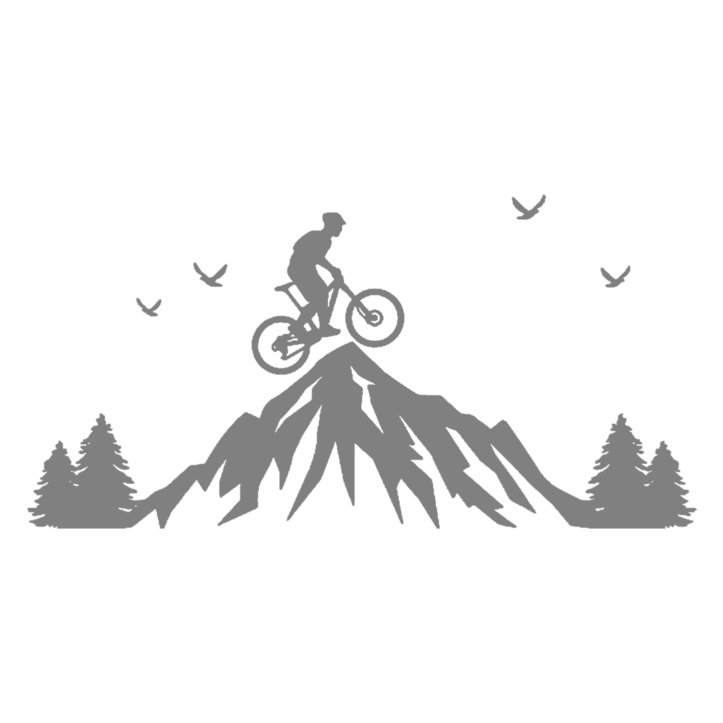 Mountain Biker Sticker