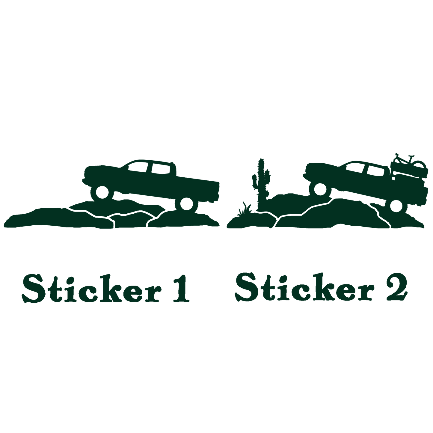 Set of 2 - Truck Duo Sticker