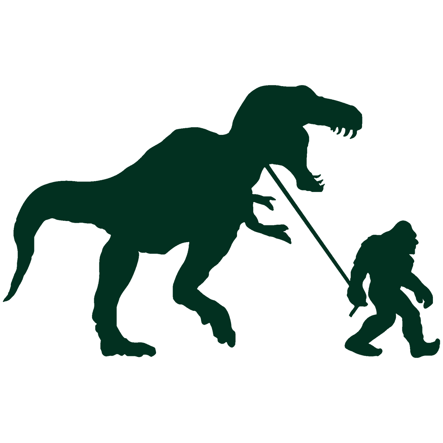 Dino Walker Bigfoot Sticker