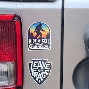 Bigfoot Hide & Seek Champion Stickers