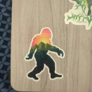 Colorful Bigfoot Adventure Stickers
