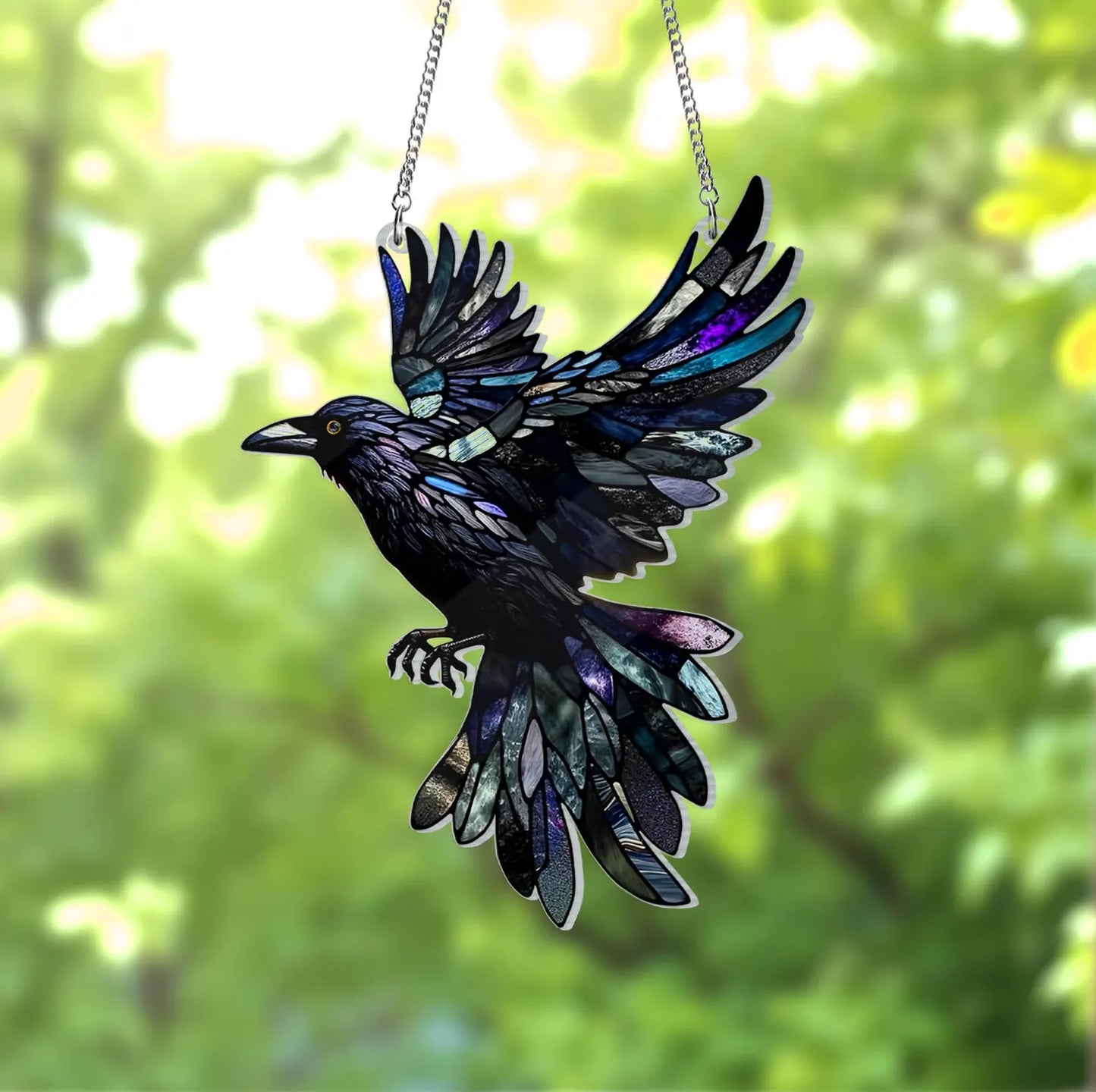 Raven Fly Gothic Acrylic Window